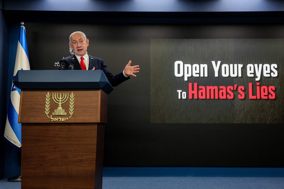 Netanyahu contraria números da ONU e diz que não há fome em Gaza: 'campanha global de mentiras'