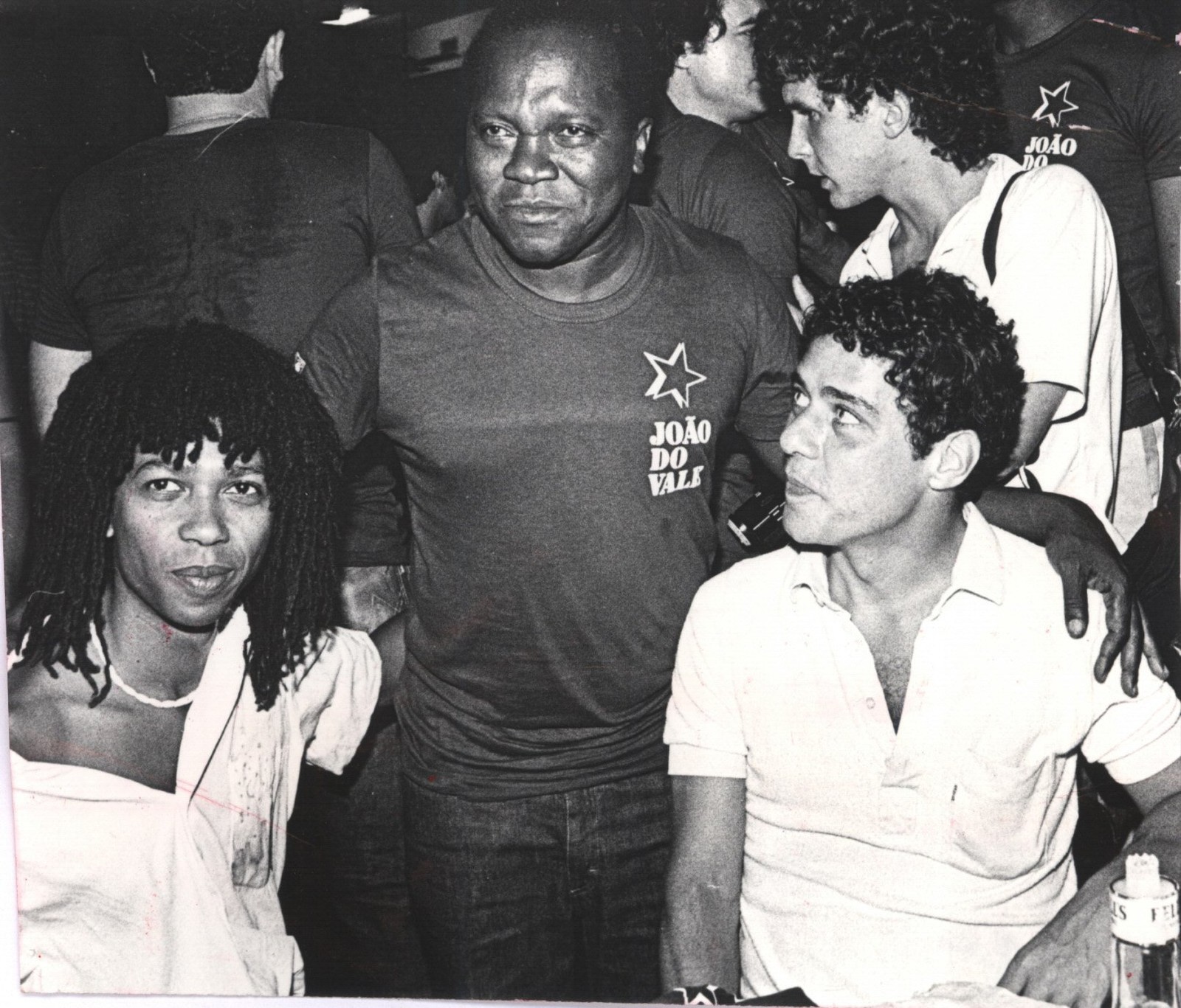 Javan, João do Vale and Chico Buarque in 1982 - Photography: O Globo