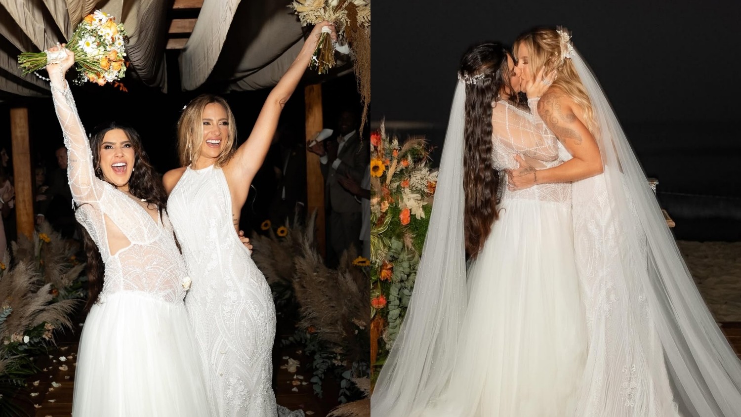 Lauana Prado e Tati Dias sofrem ataques após casamento intimista: 'Deixem as pessoas serem felizes'