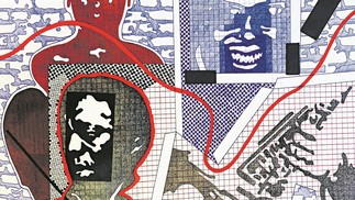 Ilustrações coloridas realizadas com nanquim, guache e caneta esferográfica sobre papel que integram a série “Modelo de armar”,   de Luis Trimano, baseada em obra do escritor argentino Julio Cortázar — Foto: Reprodução
