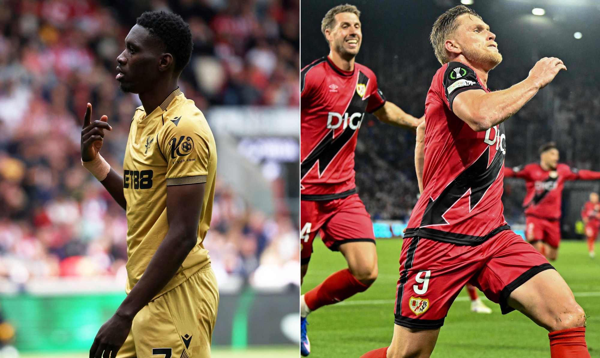 Resistência a gigantes em Londres e Madri: Crystal Palace e Rayo Vallecano decidem a Conference League