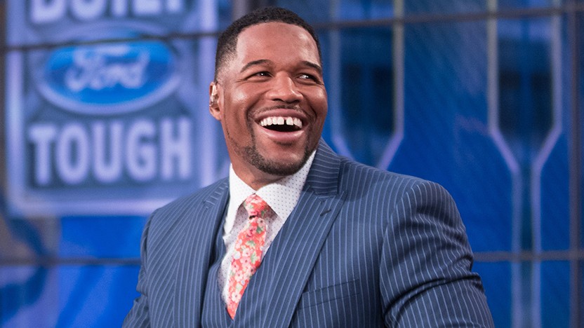 Michael Strahan – US$ 26 milhões (R$ 139 milhões). Ex-estrela da NFL, hoje se divide entre a Fox e a ABC, além de faturar com sua própria empresa de entretenimento. — Foto: Divulgação/FOX