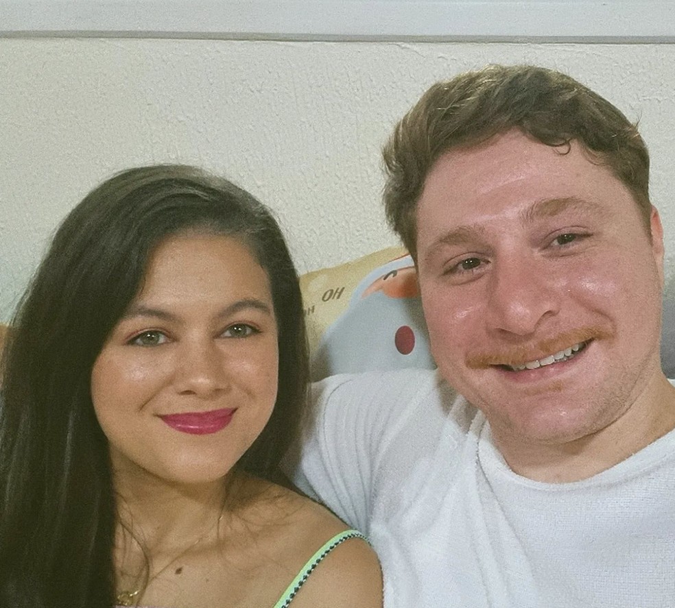 Renan Ribeiro e a noiva, Letícia — Foto: Reprodução/Instagram