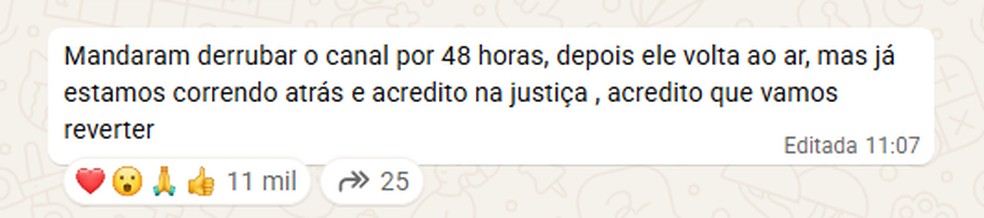 Momento em que Janones avisa da suspens&atilde;o &mdash; Foto: Reprodu&ccedil;&atilde;o