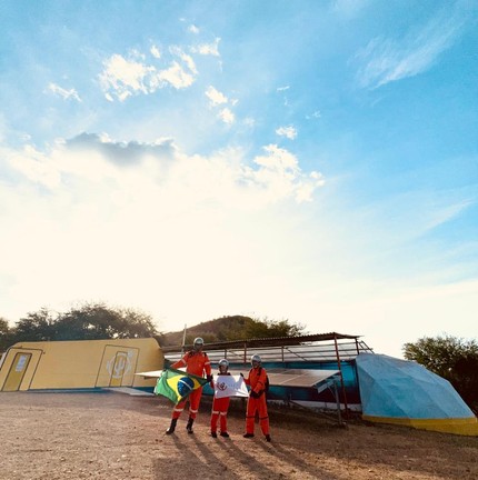 Habitat Marte, que simula a realidade do planeta vermelho — Foto: Reprodução