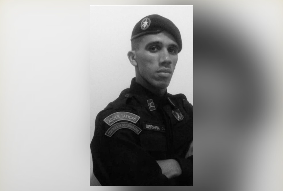 3º sargento da Polícia Militar Cleiton Serafim Gonçalves — Foto: Reprodução