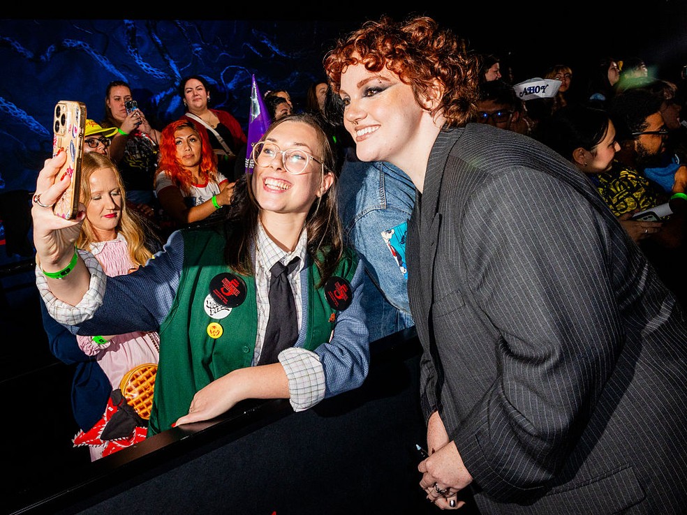 Shannon Purser rose to fame in 2016 when she played Barb, a friend of Nancy (Natalia Dyer) who was killed by the Demogorgon in the first year of the series — Photo: Getty Images
