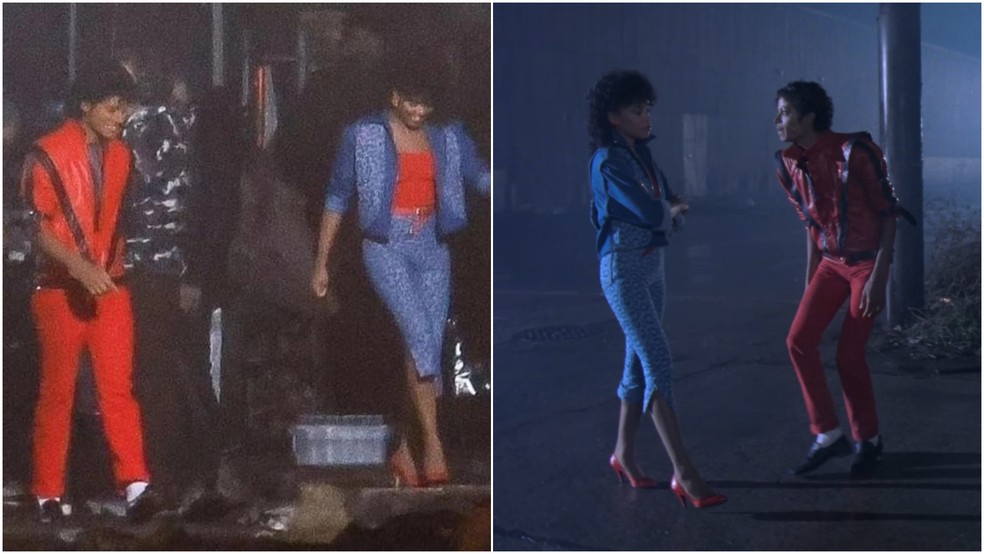 Jaafar Jackson e Michael Jackson — Foto: Reprodução/IMDb e YouTube