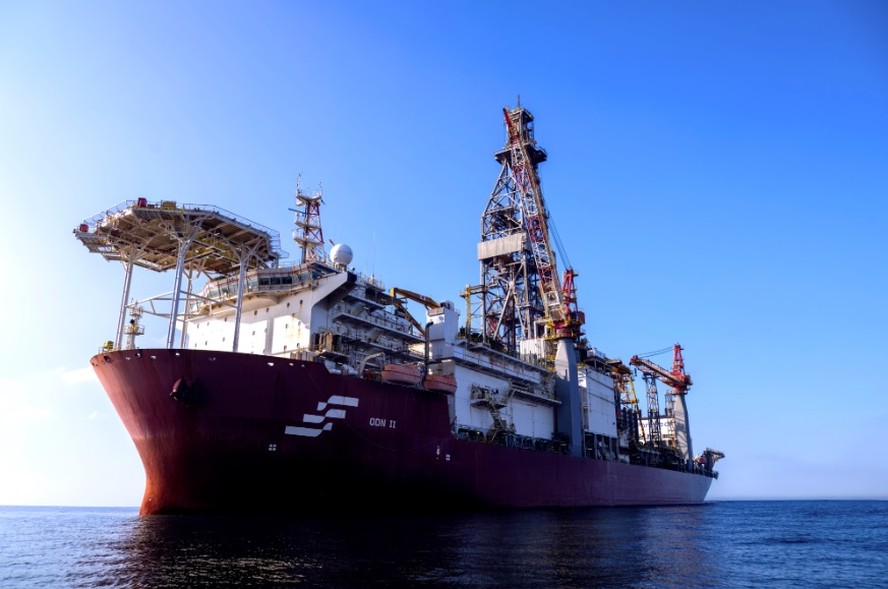 Sonda usada pela Petrobras para perfurar o bloco 50 da Bacia da Foz do Amazonas, na Margem Equatorial