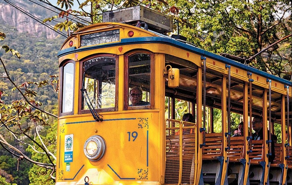 Bondinho de Santa Teresa vai abrir um novo ramal; o ramal Silvestre vai fazer a integração entre os bondes de Santa Teresa e o Trem do Corcovado — Foto: Júlia Aguiar