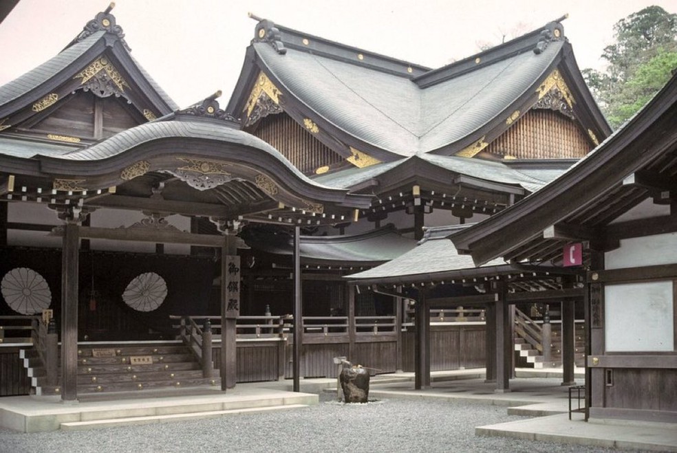 Santuário de Ise, no Japão — Foto: Reprodução/redes sociais