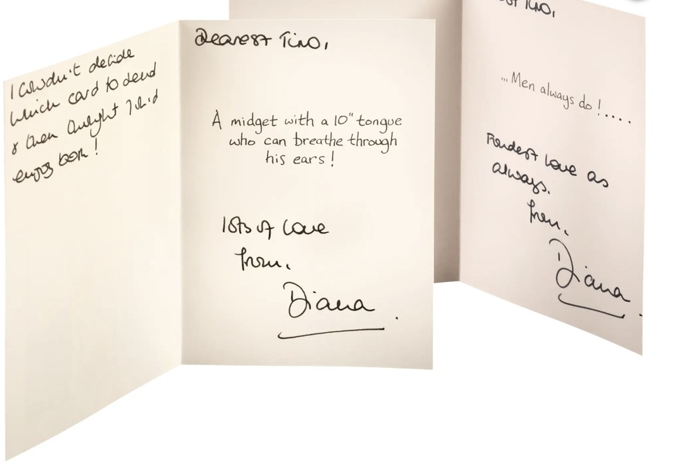 Cartas enviadas pela princesa Diana — Foto: Reprodução/Express/Dominic Winter