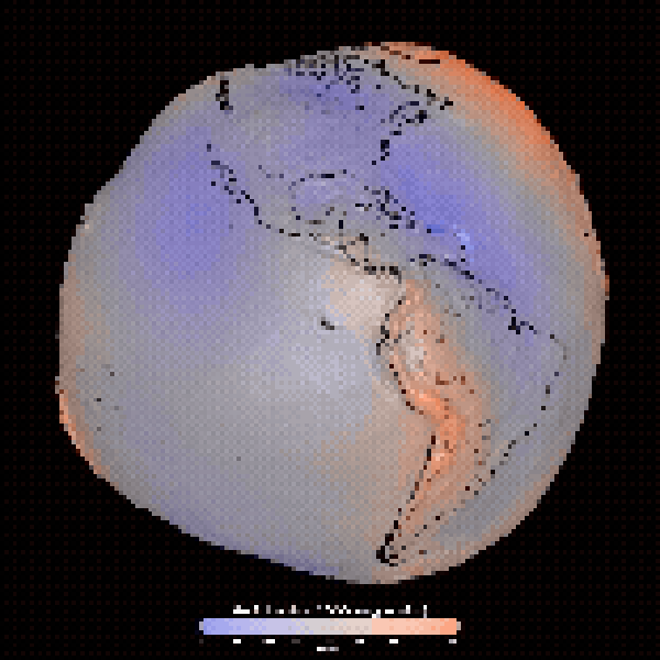 Nasa divulga representação inédita da Terra como geoide a partir de dados de 19 satélites — Foto: Reprodução / Nasa