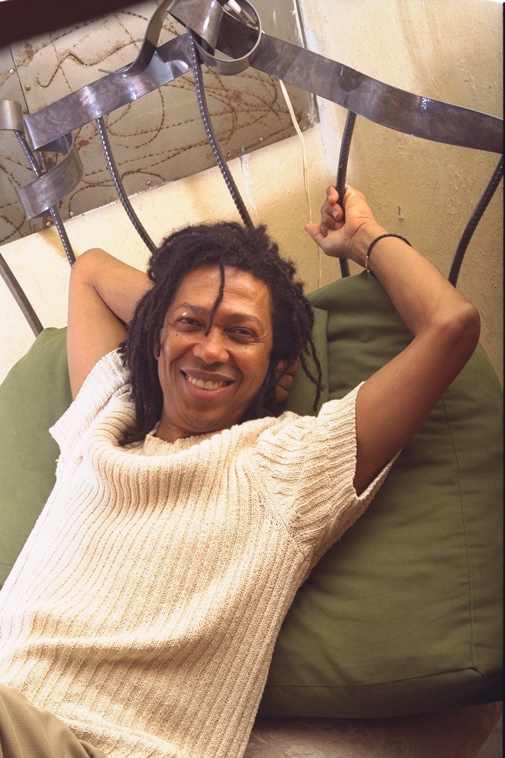 Djavan during the launch publicity "Loose animal"1998 - Photography: Ana Branco/O Globo Agency