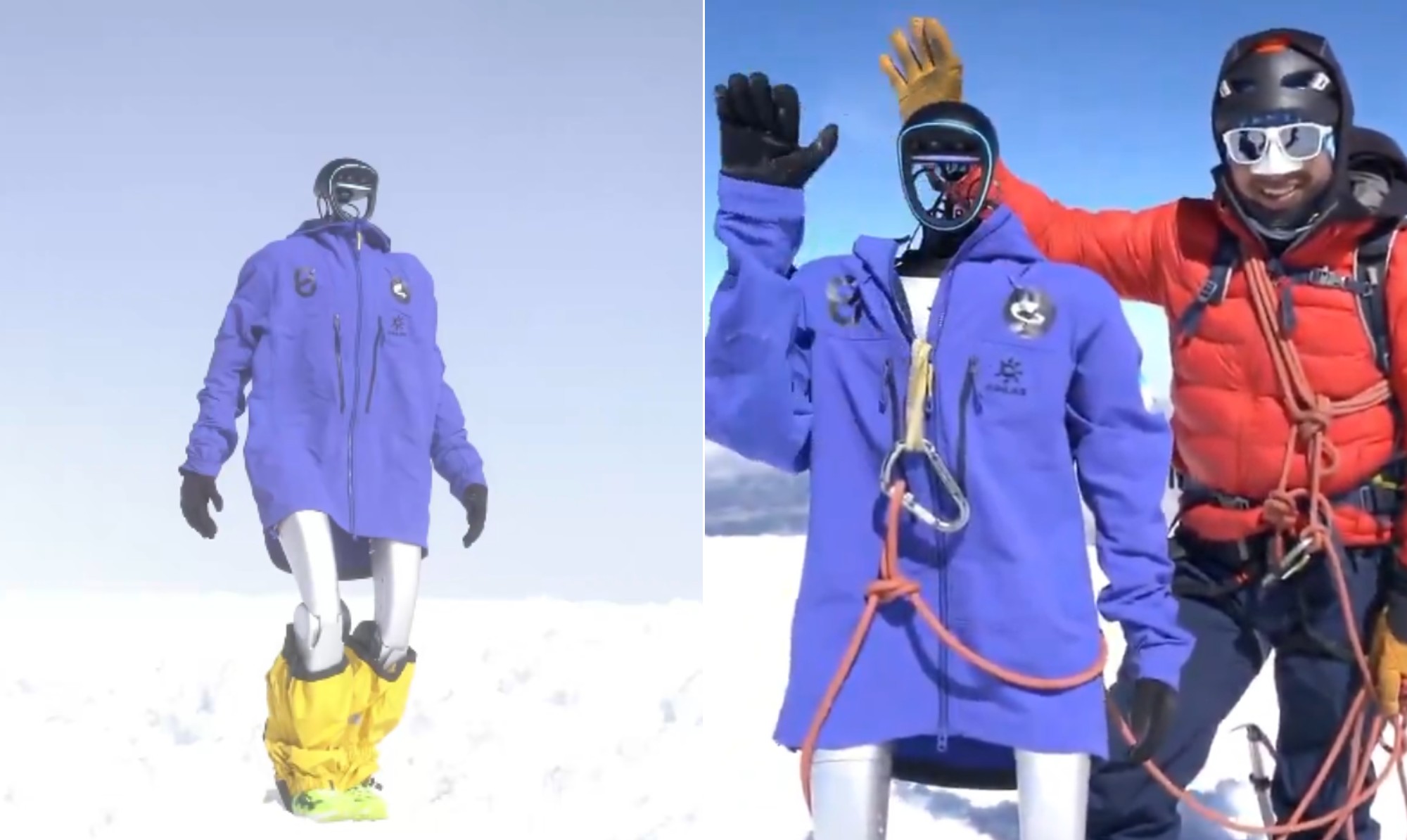 De casaco e botas, robô humanoide se prepara para missão no Everest após escalar vulcão nos Andes