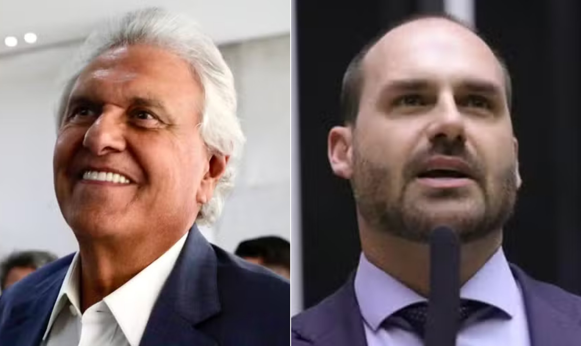 Caiado chama Eduardo de 'Pateta da política brasileira' após ex-deputado cobrar posição em 'golpe da Disney'