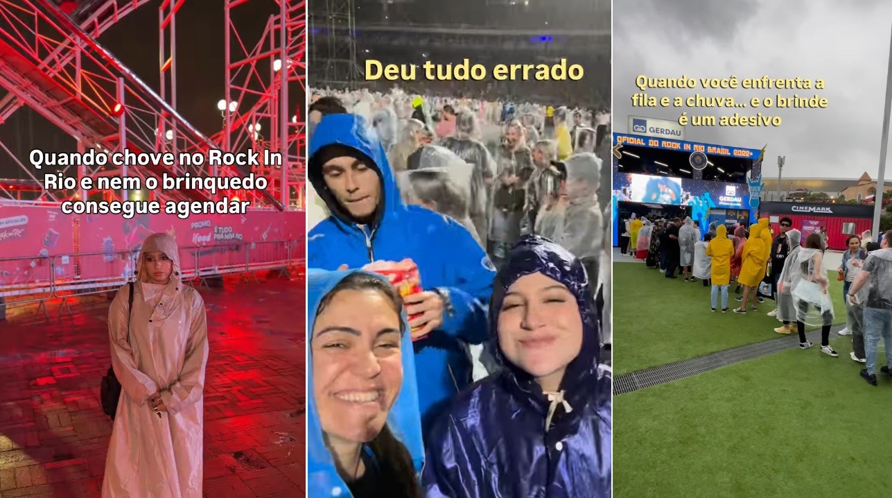 Rock in Rio com chuva rende 'perrengues chiques' relatados pelo público e memes - Foto