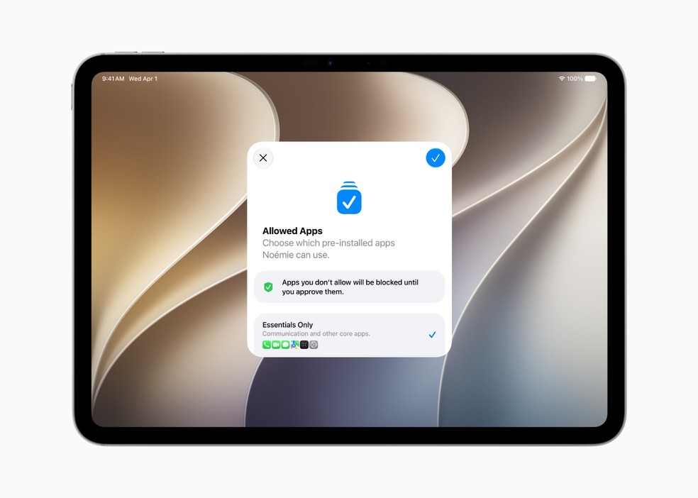 Conta voltada para crian&ccedil;as n&atilde;o &eacute; um recurso novo da Apple, mas ganhar&aacute; novo escopo a partir do iOS 27 &mdash; Foto: Divulga&ccedil;&atilde;o/Apple