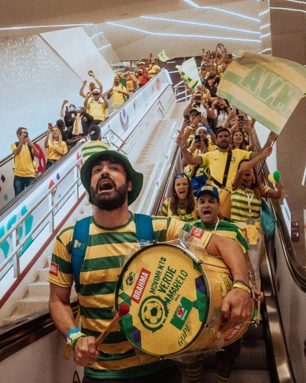 Movimento Verde e Amarelo acompanha a seleção brasileira nos jogos ao redor do Mundo — Foto: Divulgação