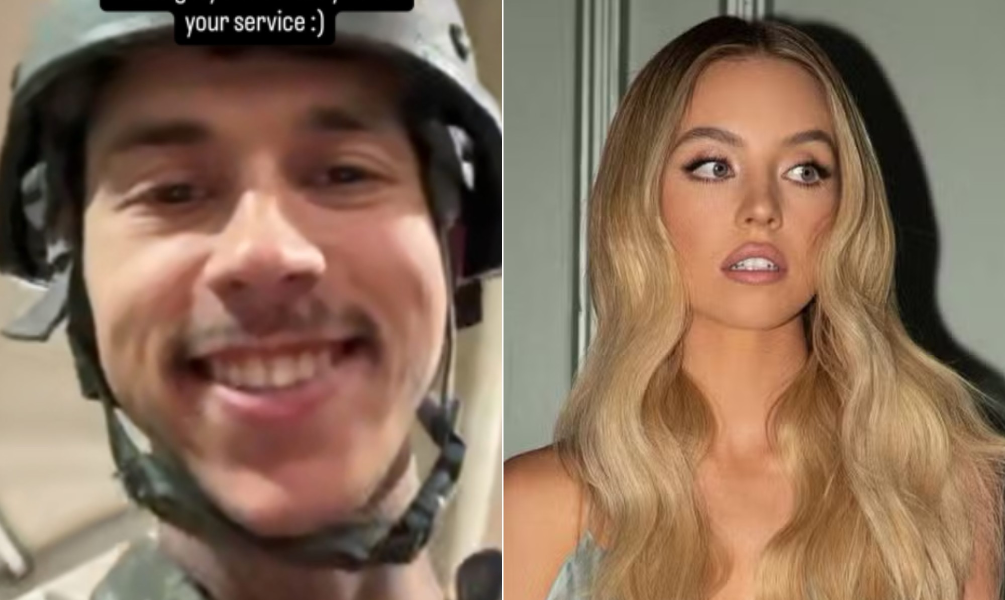 Apontada como 'Trumpista', Sydney Sweeney envia mensagem a irmão militar e a tropas dos EUA no exterior; 'Obrigado pelo serviço'