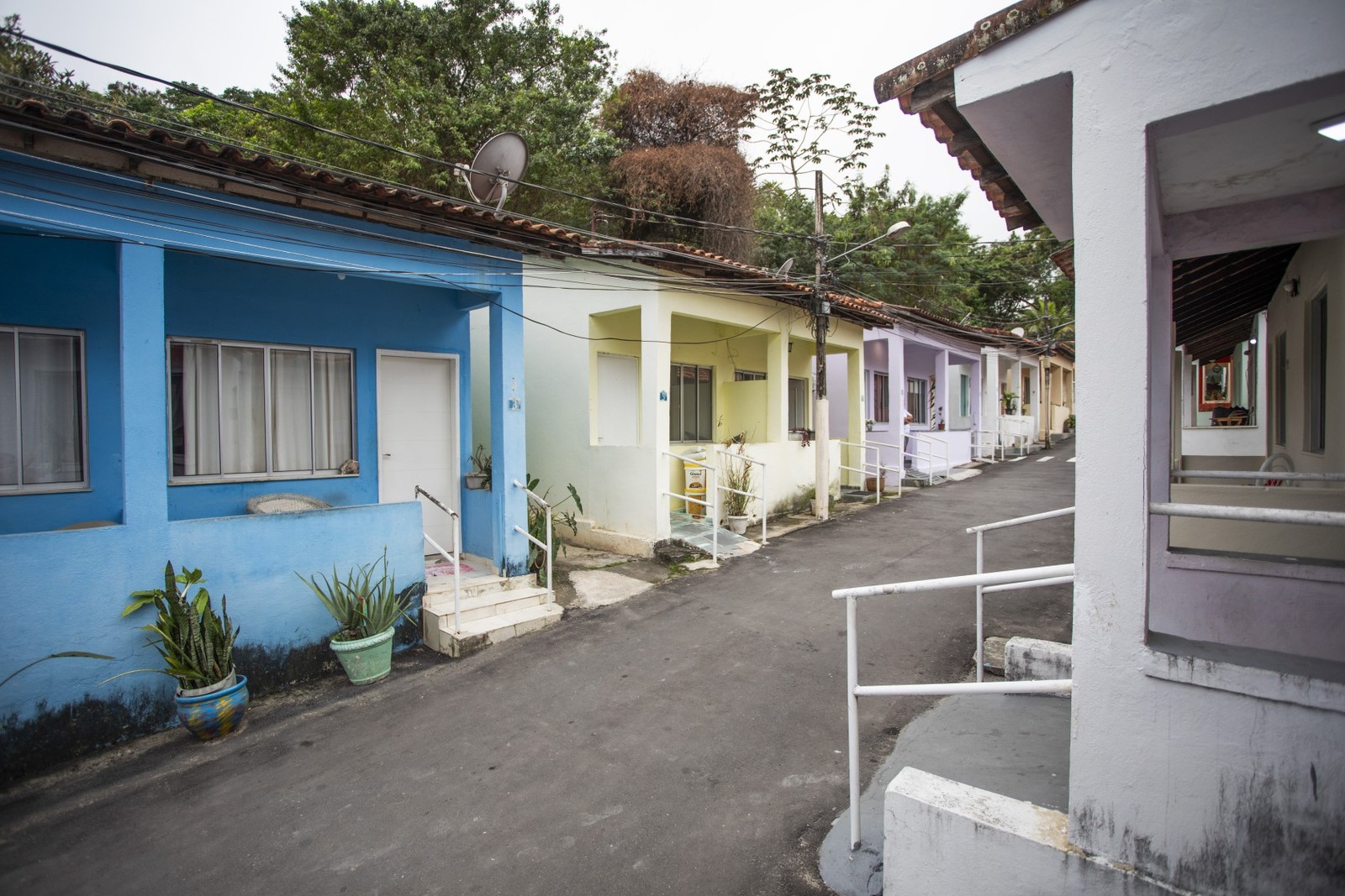 Fachadas das casas do retiro dos Artistas - Foto: Guito Moreto/agência Globo