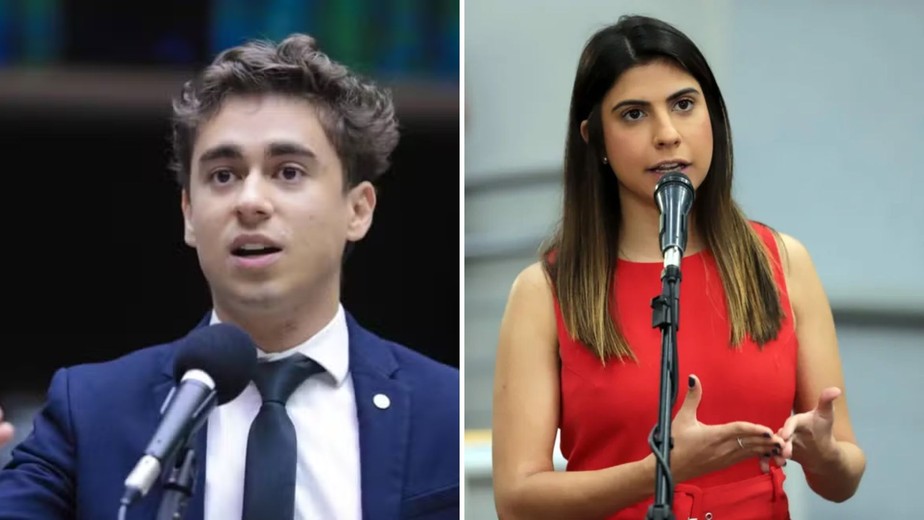 Em empurra-empurra no plenário, Nikolas Ferreira diz que foi agredido por Camila Jara, que nega: 'Tenho 1,60 metro de altura e 49 quilos'