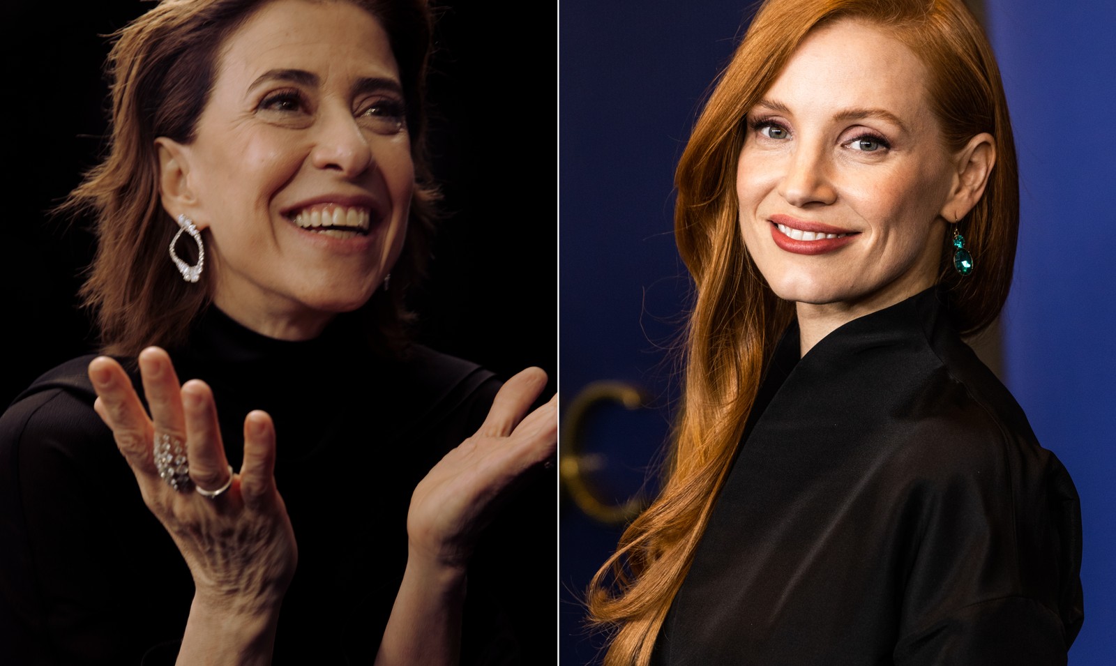AOS Entrevistar Fernanda Torres Para A Interview with Maganize, Atriz Jessica Chastain, Que Venceu O Oscar, Commentou: "sua performanceéinacreditávele estoutout feliz quevocêfoi inse grupo grupo de pessoas que foi foi reconthecida" - Foto: Chantal Anderson / Roger Kisby / The New York Times