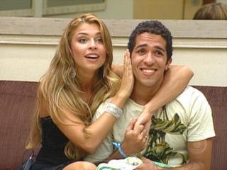 Grazi e Jean Wyllys foram finalistas na quinta edição do 'Big Brother Brasil". Ela ficou em segundo lugar — Foto: Reprodução Internet
