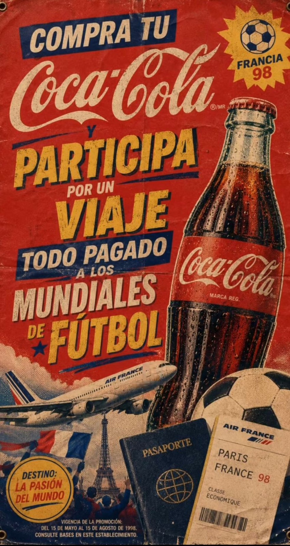 Poster da campanha publicitária de 1998 — Foto: Reprodução