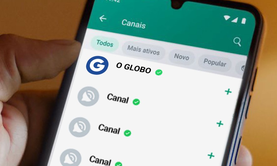 Canal do GLOBO no WhatsApp