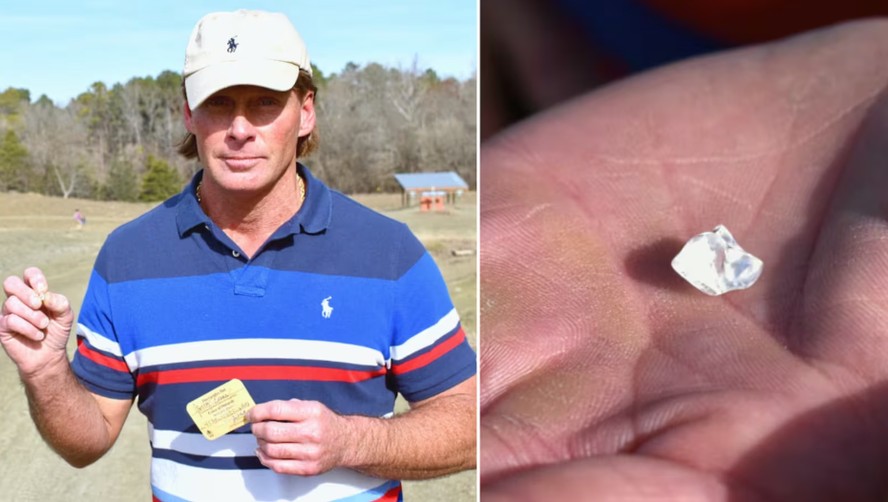 Homem encontra diamante enquanto visitava parque nos EUA: 'Pensei que era  vidro