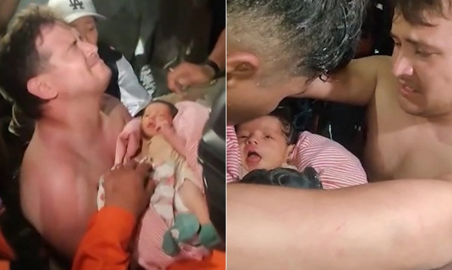 Bebê de 18 dias é resgatado com vida 32 horas após terremotos na Venezuela