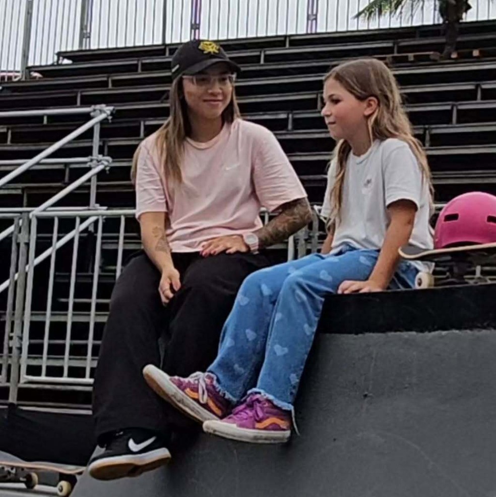 Letícia Helal conheceu Pâmela Rosa no STU Rio de 2023 — Foto: Reprodução/Instagram