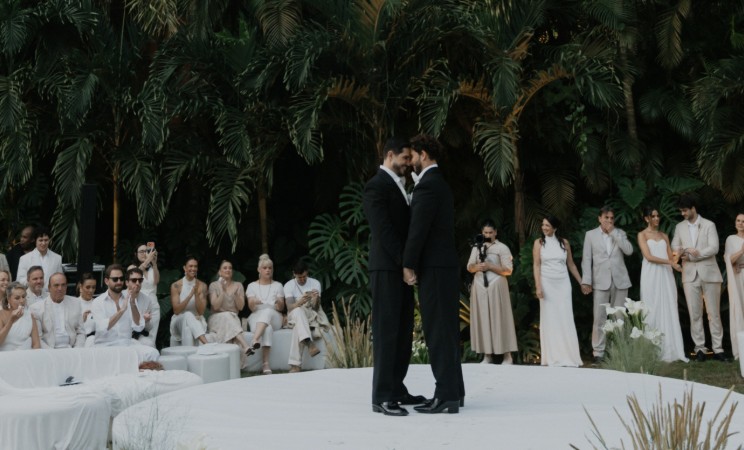 Igor Cosso e Heron Leal celebram casamento com festa recheada de famosos