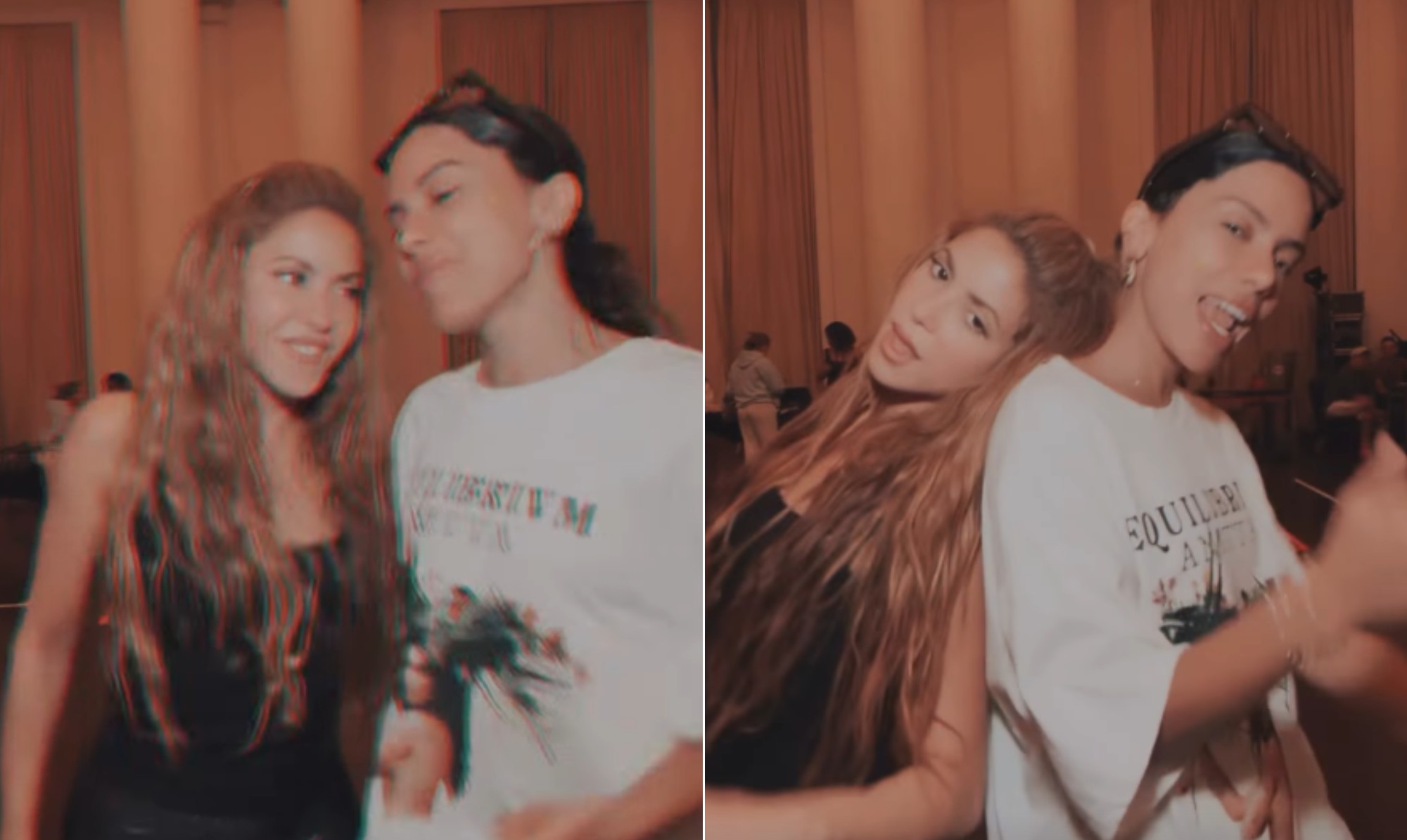 Shakira e Anitta mostram passinho em 'ensaio' de 'Choka Choka' antes de show na praia de Copacabana