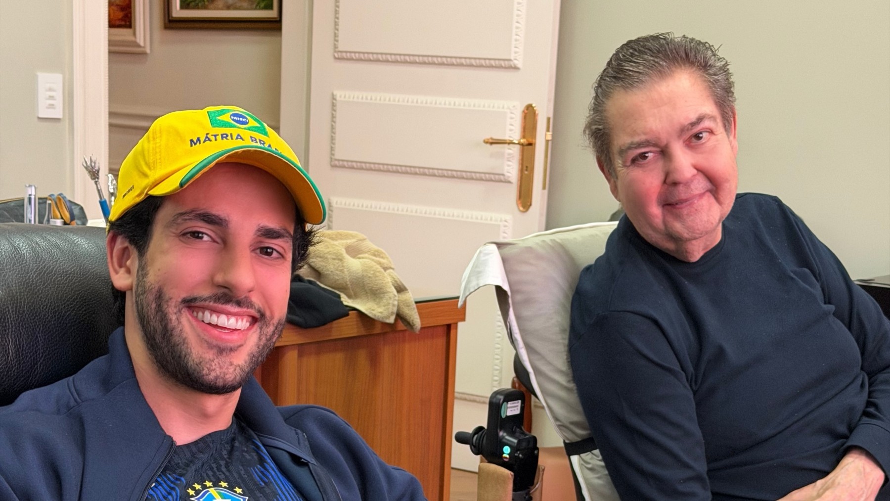 Novo registro de Faustão viraliza e fãs celebram estado de saúde do apresentador