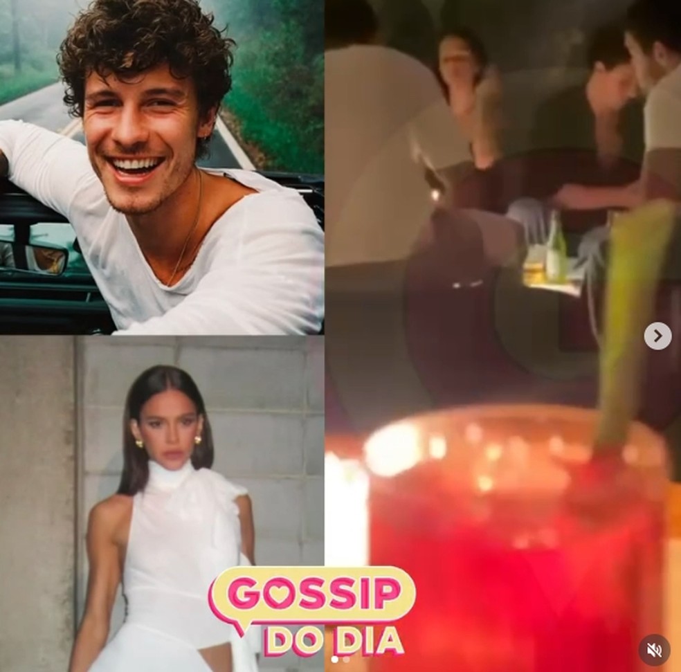 Bruna Marquezine was seen in a restaurant with Shawn Mendes — Photo: Instagram reproduction