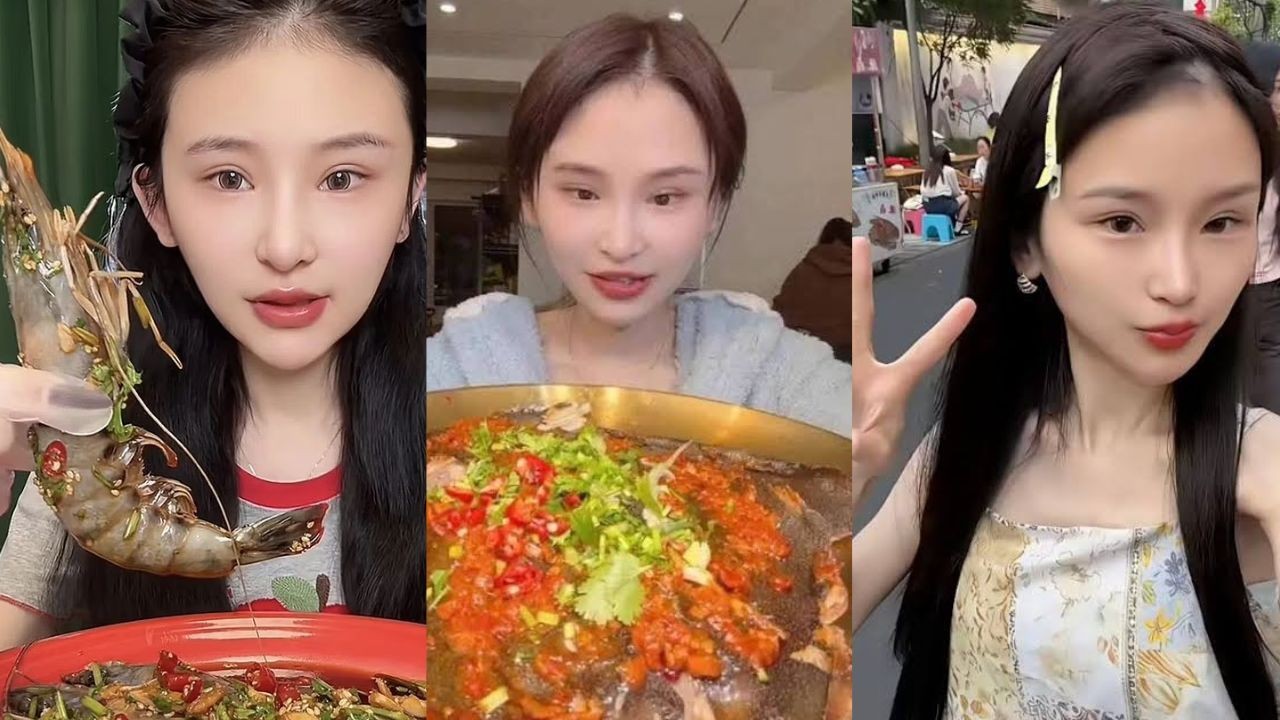 Influenciadora que comia grandes quantidades de comida em vídeos morre aos 24 anos após complicações de saúde na China - Foto