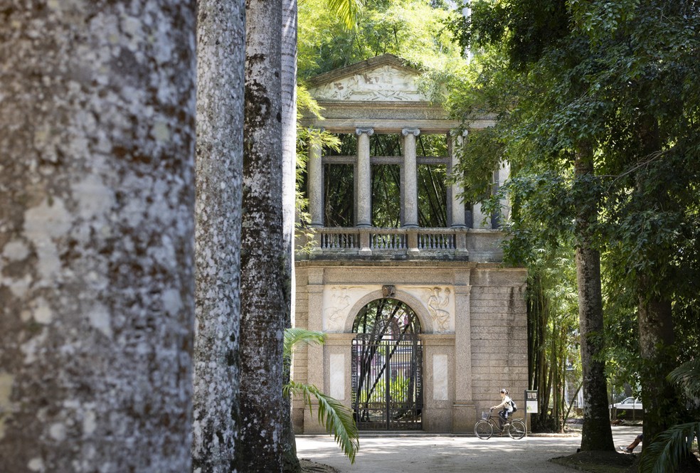 Fachada da Academia Imperial de Belas Artes, no Jardim Botânico — Foto: Márcia Foletto