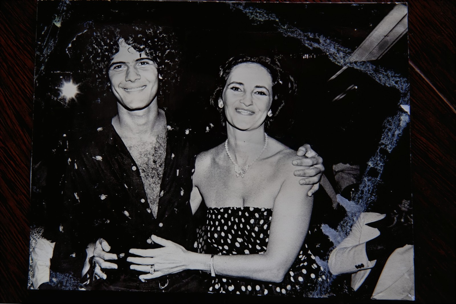 Cazuza e Lucinha Araujo, em 1978 — Foto: Reprodução/Acervo Lucinha Araujo