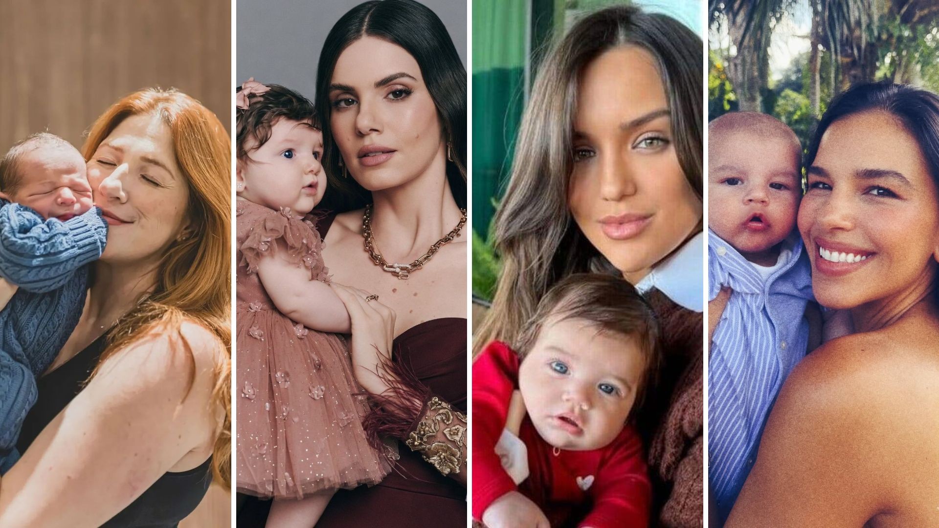 Famosas celebram o primeiro Dia das Mães com seus filhos