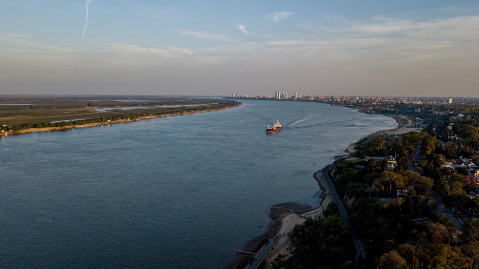 Muitas das obras realizadas em função dos 300 anos de Rosário acontecem às margens do Rio Paraná, que banha a cidade argentina — Foto: Divulgação / Ente Turístico Rosario