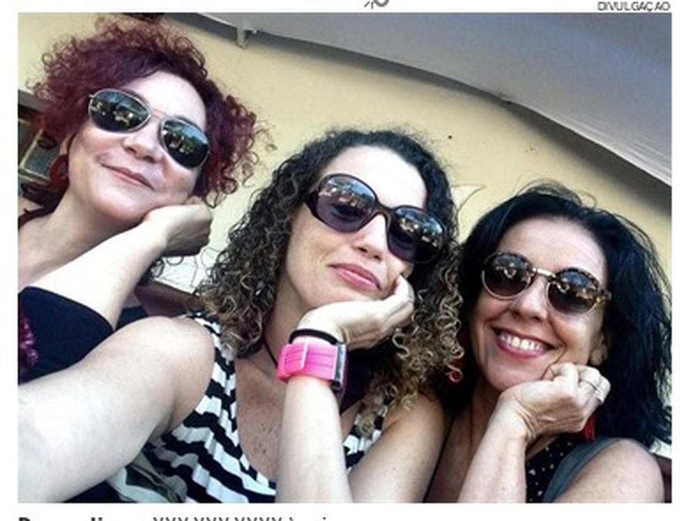 Karla, Samantha e Geni, do grupo As Marias da Graça, em um momento de descontração — Foto: Divulgação