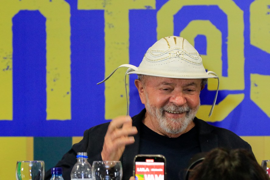 Lula durante evento de sua pré-campanha em Maceió, Alagoas, em 2022: presidente vai ao Nordeste para mostrar agenda positiva