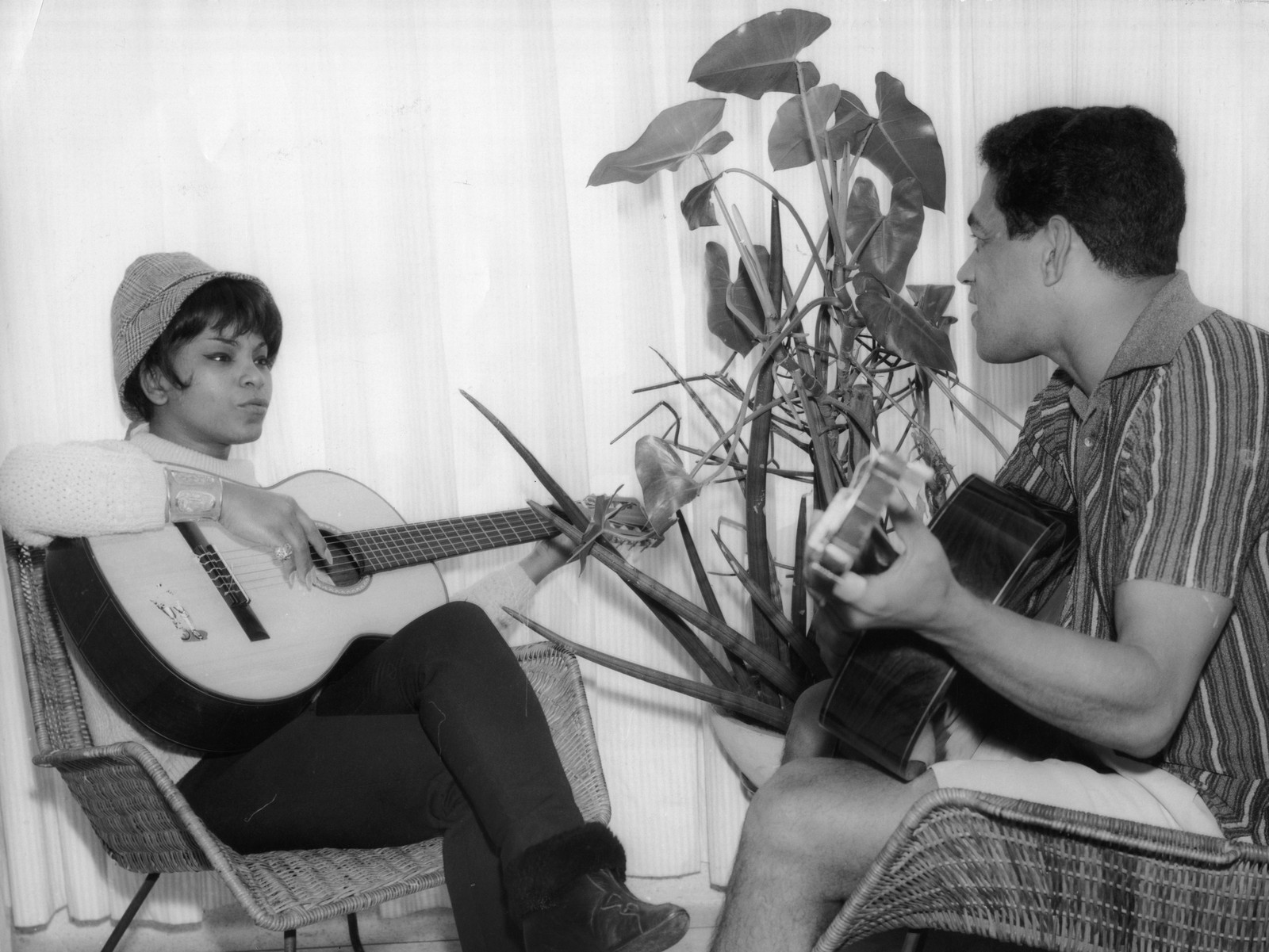 Elza Soares e Garrincha em 1966Agência O Globo