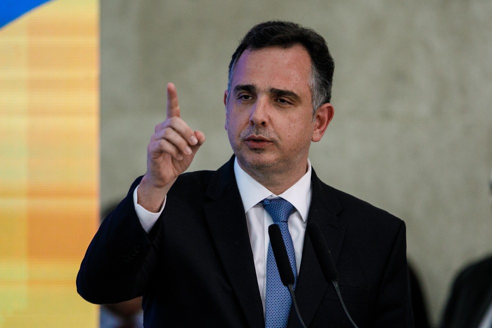 Rodrigo Pacheco no Palácio do Planalto — Foto: Brenno Carvalho / Agência O Globo