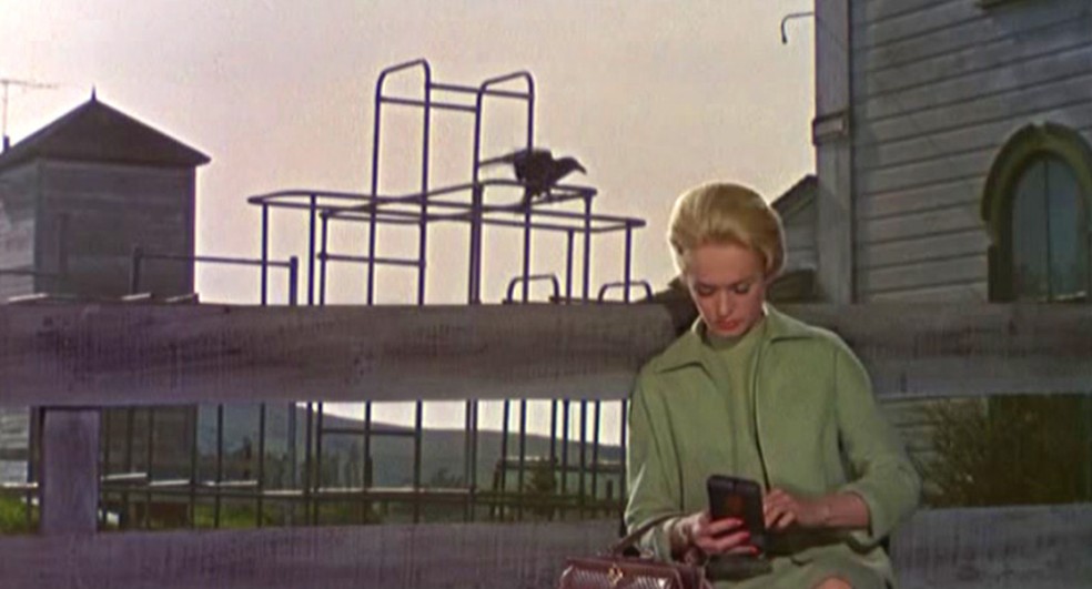 Tippi Hedren em cena de 'Os pássaros', filme de Alfred Hitchcock — Foto: Reprodução