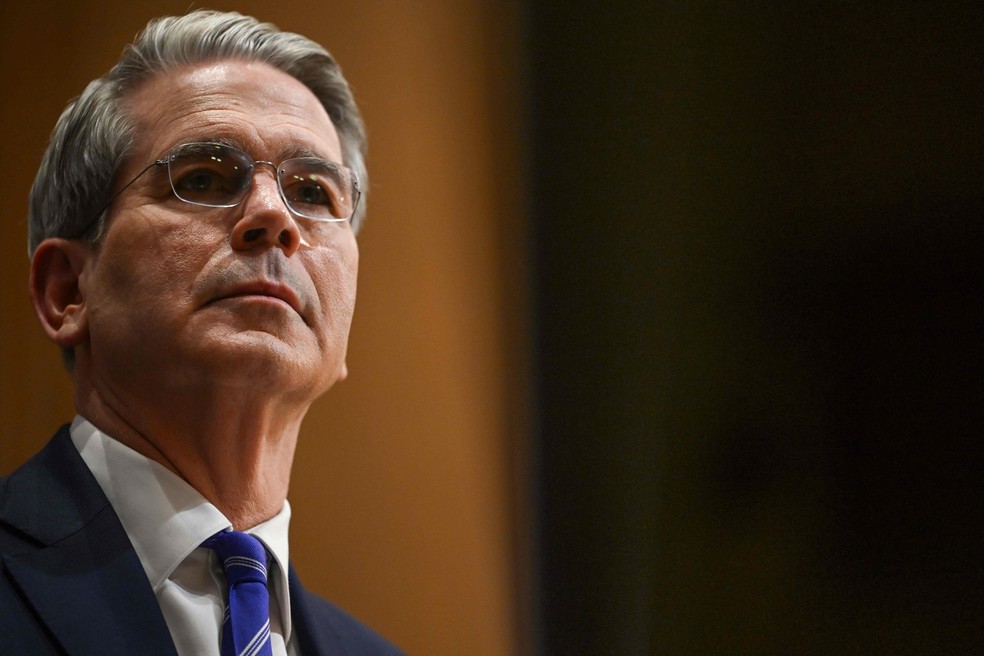 O secretário do Tesouro dos Estados Unidos, Scott Bessent — Foto: AFP