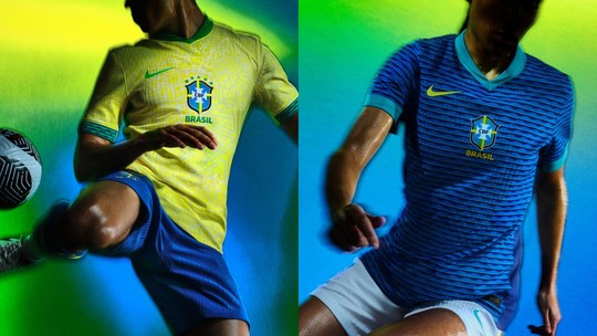 Patrocinadora antecipa CBF, e divulga novos uniformes da seleção brasileira; veja fotos