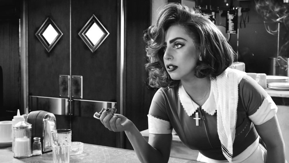 Lady Gaga em "Sin City: A dama fatal" (2014) — Foto: Reprodução